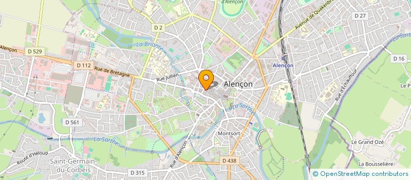 localisation de l'entreprise DEMEURES DU PERCHE ET DE NORMANDIE à ALENCON