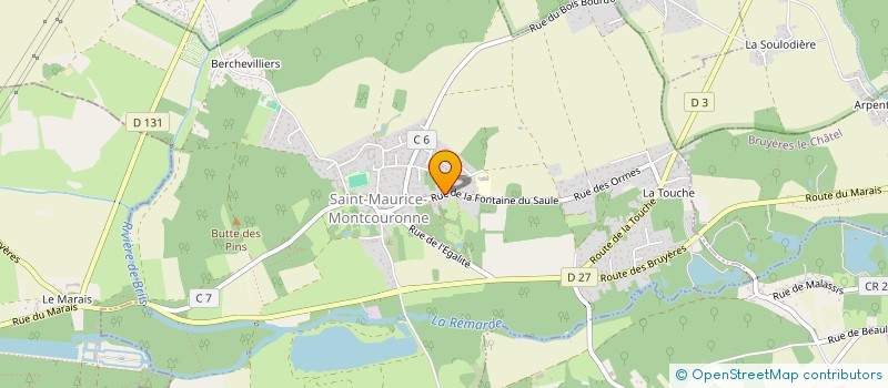 localisation de l'entreprise DEMEURES ET CHATEAUX DE FRANCE  SAINT-MAURICE-MONTCOURONNE