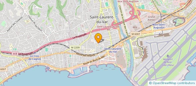 localisation de l'entreprise DEMEURES ET CONCEPTIONS à SAINT-LAURENT-DU-VAR