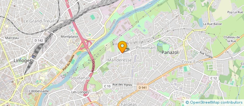 localisation de l'entreprise DEMEURES ET PATRIMOINE IMMOBILIER à PANAZOL