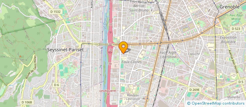 localisation de l'entreprise DEMEURES ET PAYSAGE à GRENOBLE
