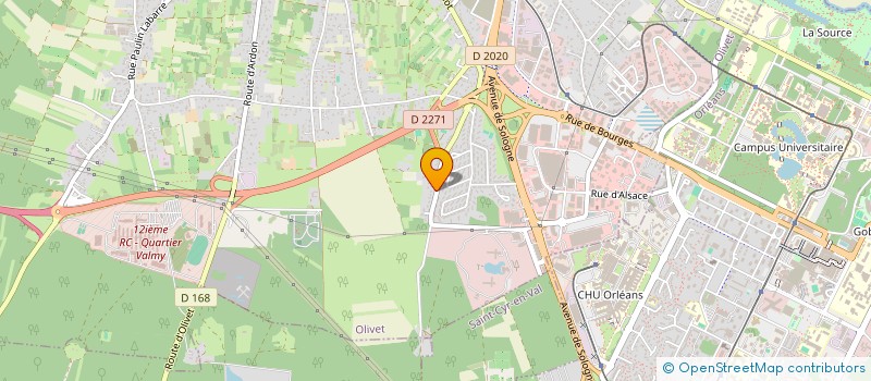 localisation de l'entreprise DEMEURES ET TRADITION à OLIVET