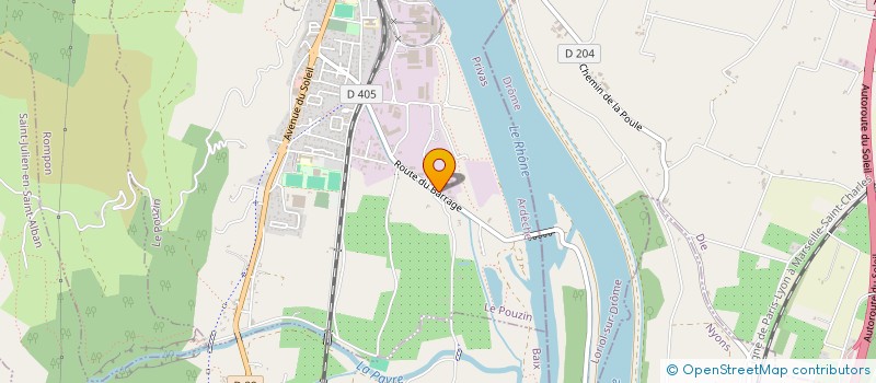 localisation de l'entreprise DEMEURES ET TRADITIONS  LE POUZIN