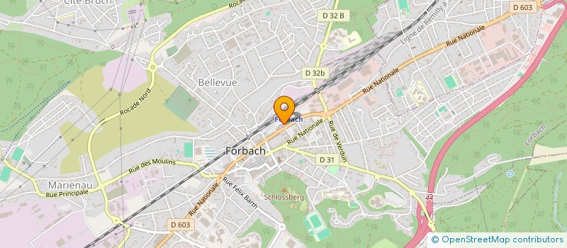 localisation de l'entreprise DEMEURES LORRAINE  FORBACH