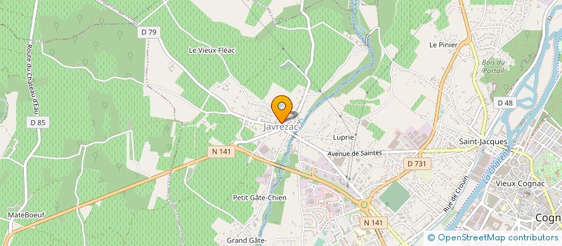 localisation de l'entreprise DEMEURES & PISCINES à JAVREZAC