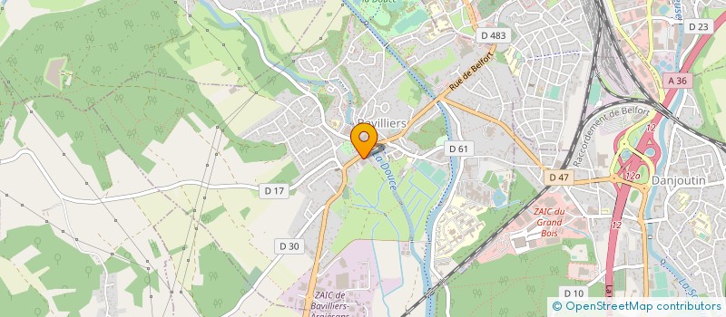 localisation de l'entreprise DEMEUSY ET CIE  BAVILLIERS