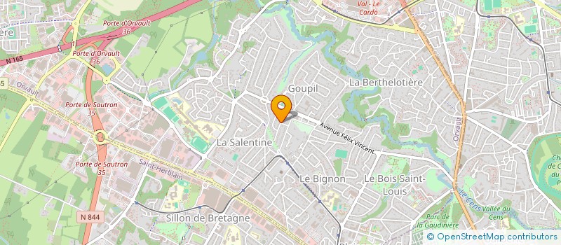 localisation de l'entreprise DEMGIR à ORVAULT