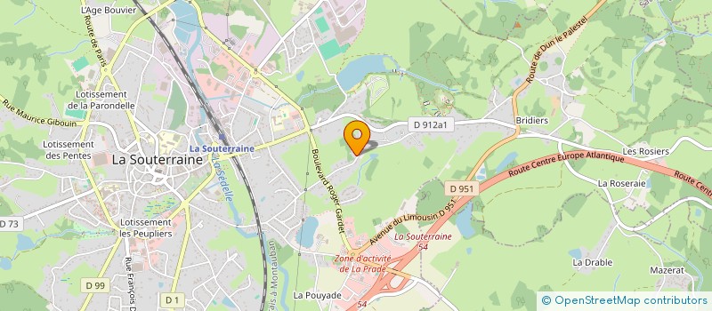 localisation de l'entreprise DEMI-LUNE  LA SOUTERRAINE