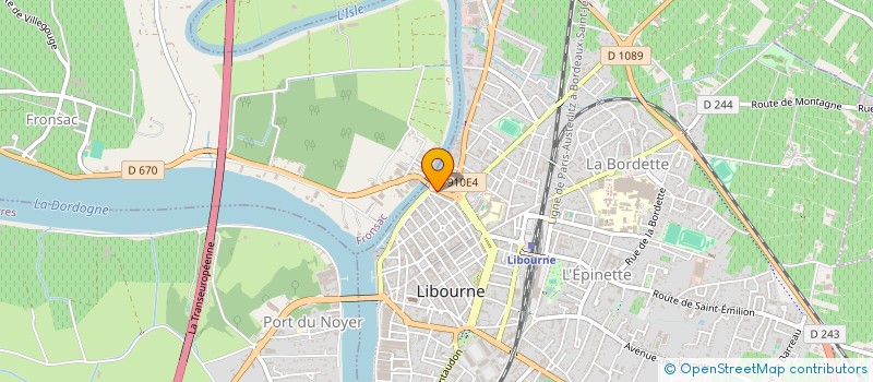 localisation de l'entreprise DEMI-POINTES  LIBOURNE