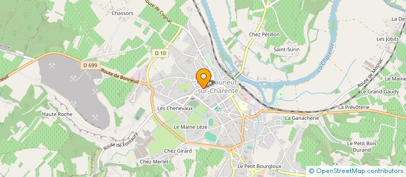 localisation de l'entreprise DEMIBAT à CHATEAUNEUF-SUR-CHARENTE