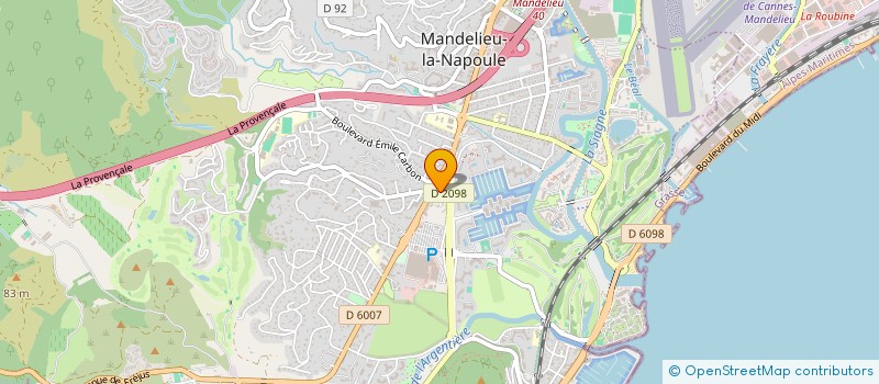 localisation de l'entreprise DEMICHELIS ET PICHON à MANDELIEU-LA-NAPOULE