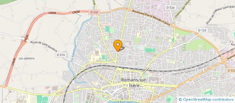 localisation de l'entreprise DEMIFLO  ROMANS-SUR-ISERE