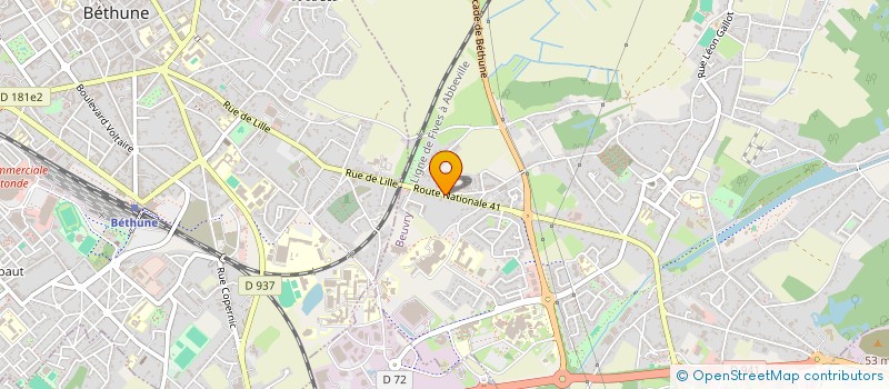 localisation de l'entreprise DEMIFRANC  BEUVRY