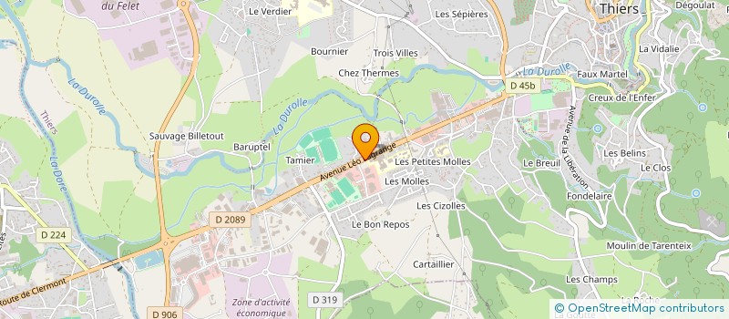 localisation de l'entreprise DEMIR BATIMENT  THIERS