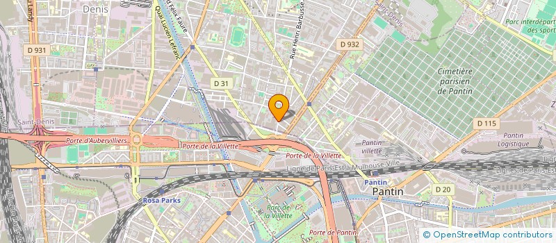 localisation de l'entreprise DEMIRBAS FACADES à AUBERVILLIERS