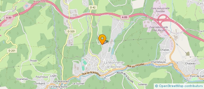 localisation de l'entreprise DEMIRCI BAT  LA MONNERIE-LE-MONTEL