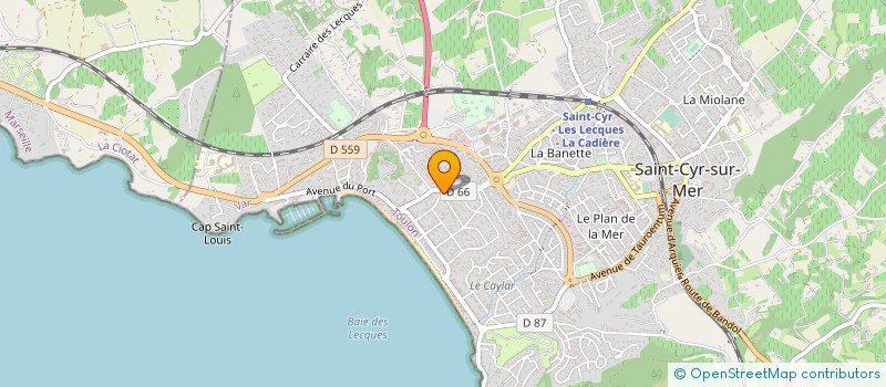 localisation de l'entreprise DEMITRA CONSEIL à SAINT-CYR-SUR-MER