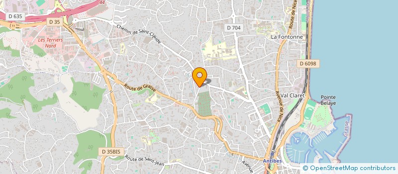 localisation de l'entreprise DEMMERLE à ANTIBES