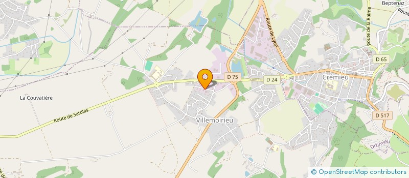 localisation de l'entreprise DEMO à VILLEMOIRIEU