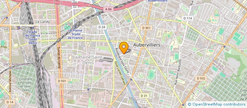 localisation de l'entreprise DEMO à AUBERVILLIERS
