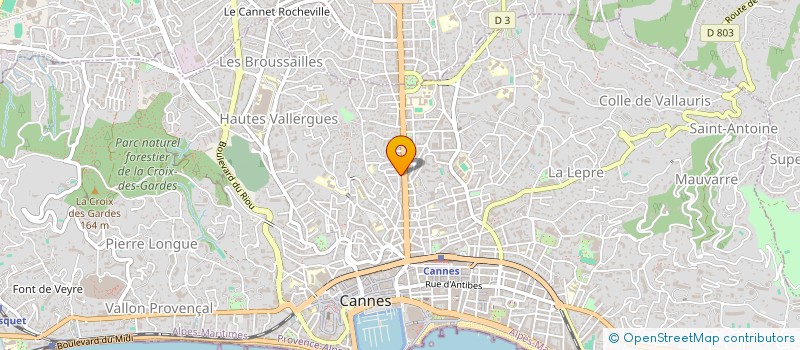 localisation de l'entreprise DEMO NET à CANNES