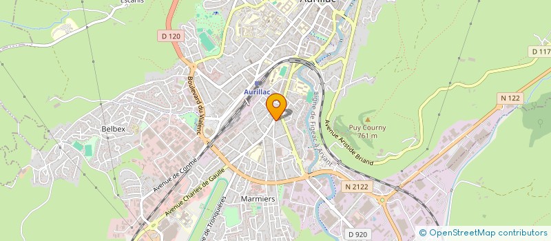localisation de l'entreprise DEMOCRATIE ET PROGRES à AURILLAC