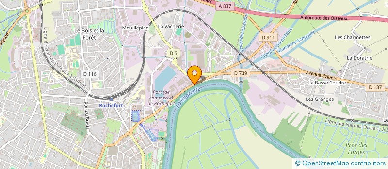 localisation de l'entreprise DEMOISELLE MEDIA  ROCHEFORT