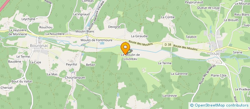 localisation de l'entreprise DEMOISELLES à ISSAC
