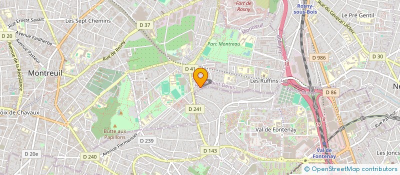 localisation de l'entreprise DEMOISELLES MI STICKS à MONTREUIL