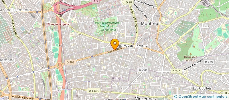 localisation de l'entreprise DEMOKA OPTIQUE à MONTREUIL
