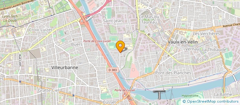 localisation de l'entreprise DEMOLITION AUTOS DE CROIX LUIZET à VILLEURBANNE
