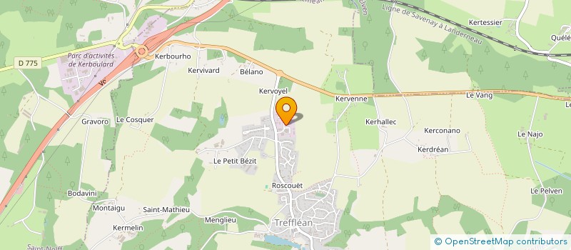 localisation de l'entreprise DEMOLITION BRETAGNE SERVICES  TREFFLEAN