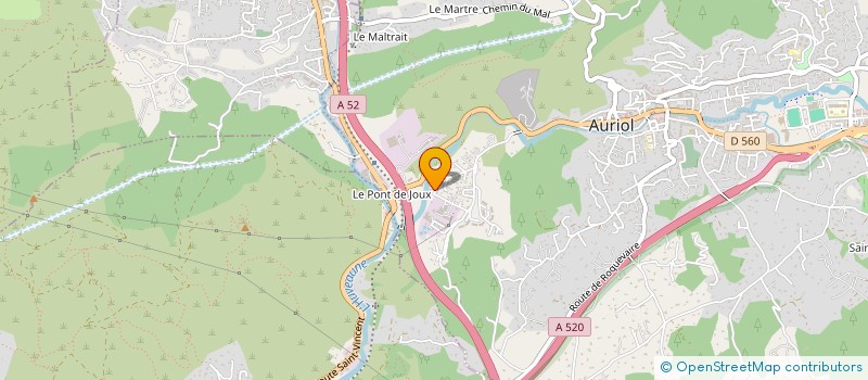 localisation de l'entreprise DEMOLITION CONSTRUCTION TERRASSEMENT  AURIOL