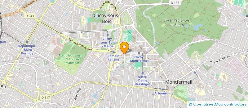 localisation de l'entreprise DEMOLITION ET TERRASSEMENT MODERNE à CLICHY-SOUS-BOIS
