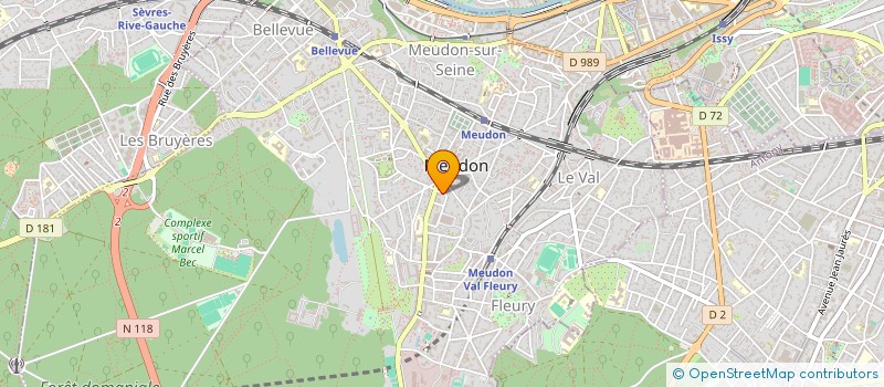 localisation de l'entreprise DEMOLITION FONDATION TERRASSEMENT  MEUDON