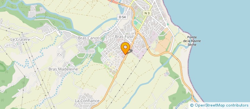 localisation de l'entreprise DEMOLITION - NETTOYAGE - AMIANTE - BATIMENT GENERAL  SAINT-BENOIT