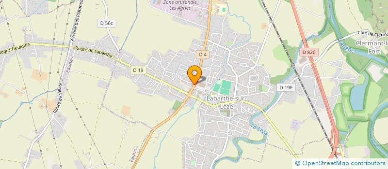localisation de l'entreprise DEMOLITION TERRASSEMENT DU SUD OUEST à LABARTHE-SUR-LEZE