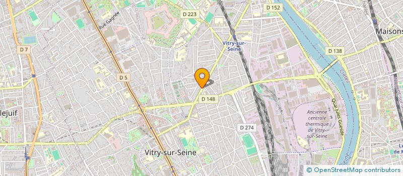 localisation de l'entreprise DEMOLITION TERRASSEMENT ET MATERIAUX à VITRY-SUR-SEINE