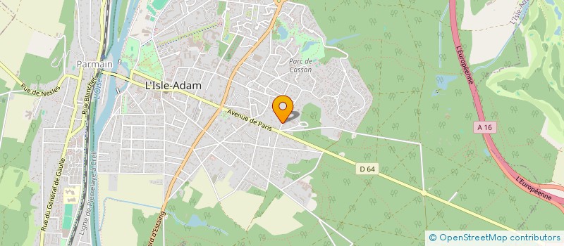 localisation de l'entreprise DEMONCHY  L'ISLE-ADAM