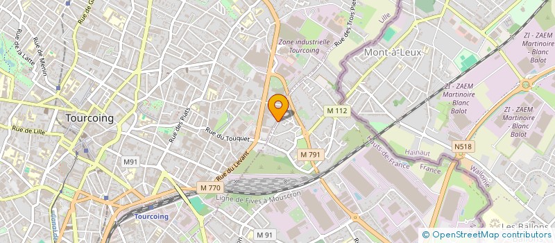 localisation de l'entreprise DEMONOR à TOURCOING