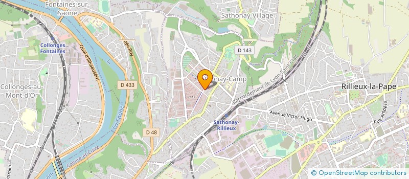 localisation de l'entreprise DEMOOR IMMOBILIER  SATHONAY-CAMP