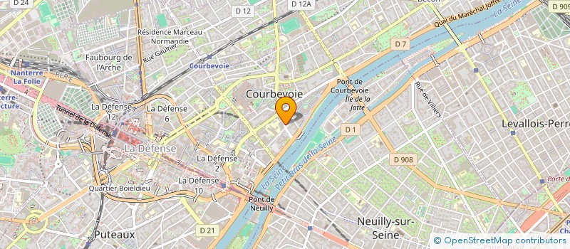 localisation de l'entreprise DEMOPOLIS CONCERTATION  COURBEVOIE