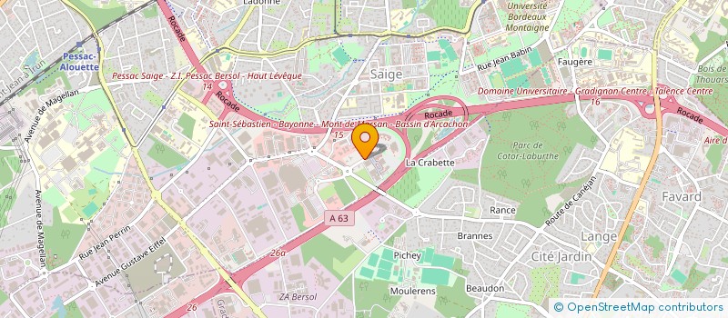 localisation de l'entreprise DEMOS à PESSAC