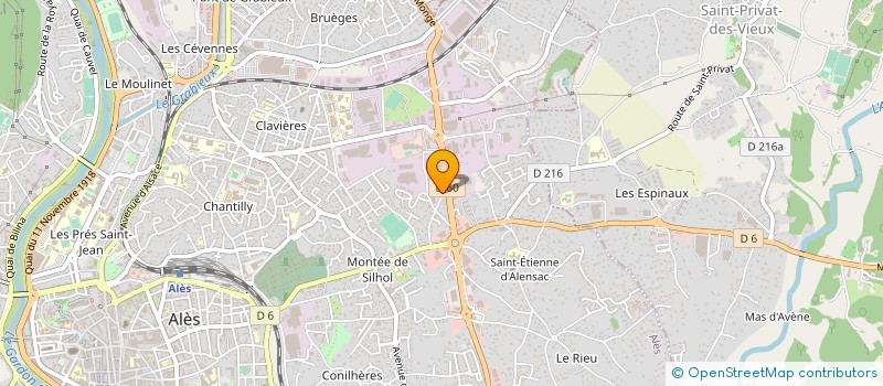 localisation de l'entreprise DEMOS KLD à ALES