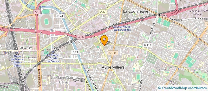 localisation de l'entreprise DEMOTRANS  AUBERVILLIERS