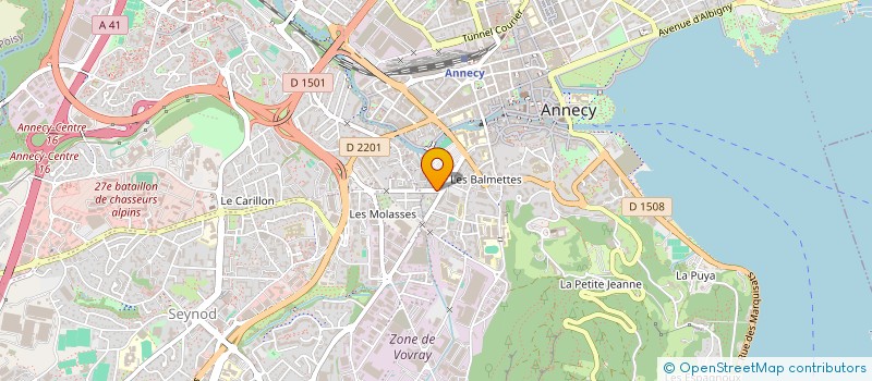 localisation de l'entreprise DEMOTRANS 74  ANNECY