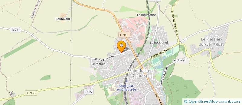 localisation de l'entreprise DEMOUCRON PARCS ET JARDINS  SAINT-JUST-EN-CHAUSSEE