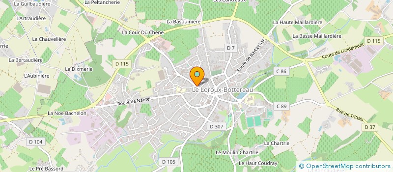 localisation de l'entreprise DEMS  LE LOROUX-BOTTEREAU