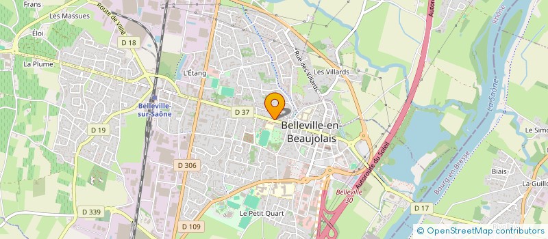 localisation de l'entreprise DEMURGET-RICHARD VINS à BELLEVILLE-EN-BEAUJOLAIS