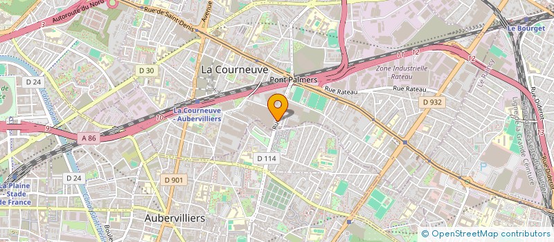 localisation de l'entreprise DEN  LA COURNEUVE